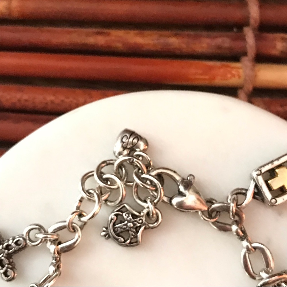Brighton Silver Tone Cross Charm Bracelet - Picture 4 of 5